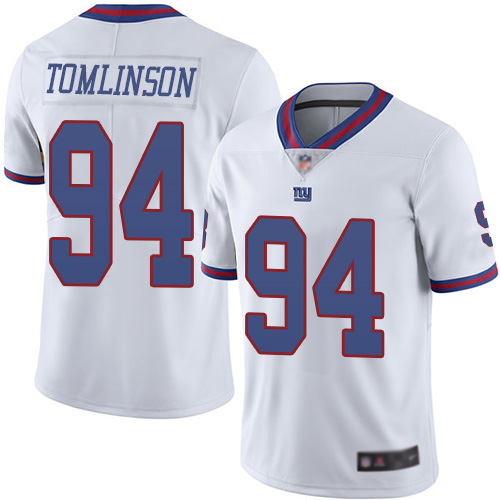 Men New York Giants #94 Dalvin Tomlinson Limited White Rush Vapor Untouchable Football NFL Jersey->youth nfl jersey->Youth Jersey